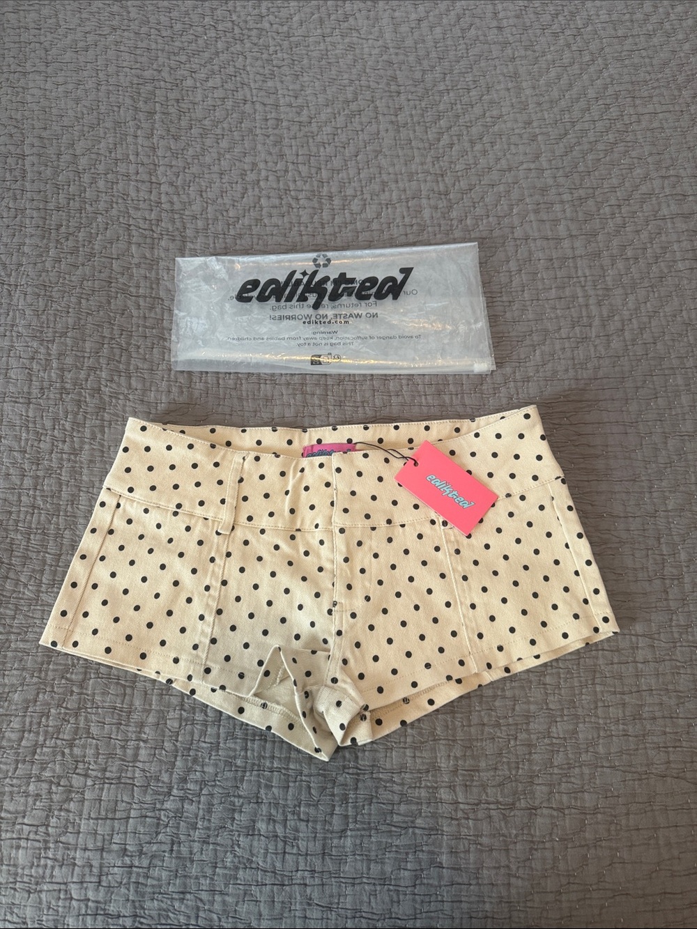 Edikted Twyla Polka Dot Short Shorts